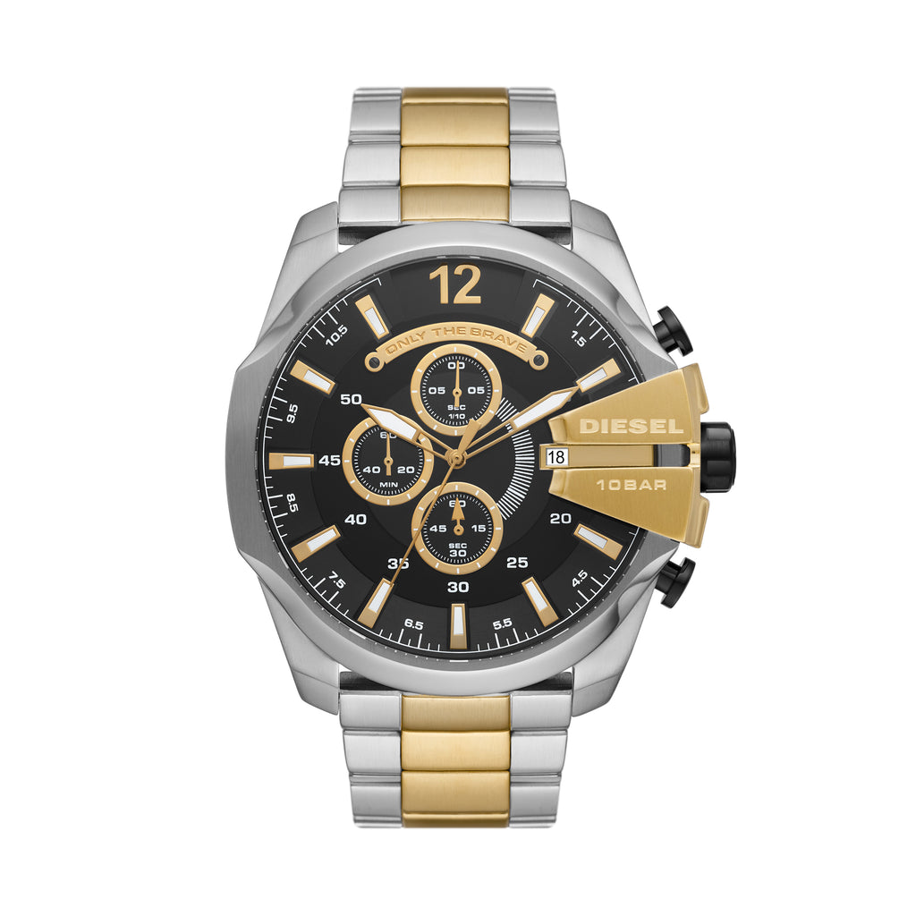 Diesel Mega Chief Chronograph 2-Tone Stainless Steel Watch D
