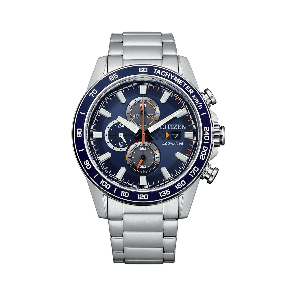Citizen Eco-Drive Chronograph Stainless Steel Watch CA0781-8
