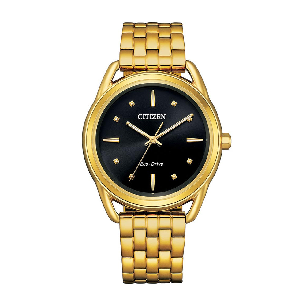 Citizen Eco-Drive Gold Tone Stainless Steel Watch FE7092-50E