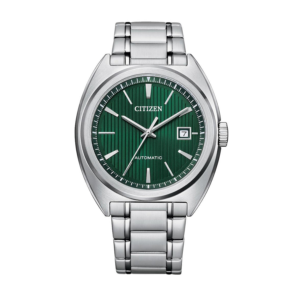 Citizen Automatic Green Dial Stainless Steel Watch NJ0101-78