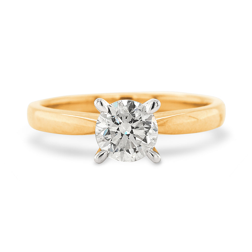 18ct Yellow Gold 1.01ct Diamond Solitaire Engagement Ring