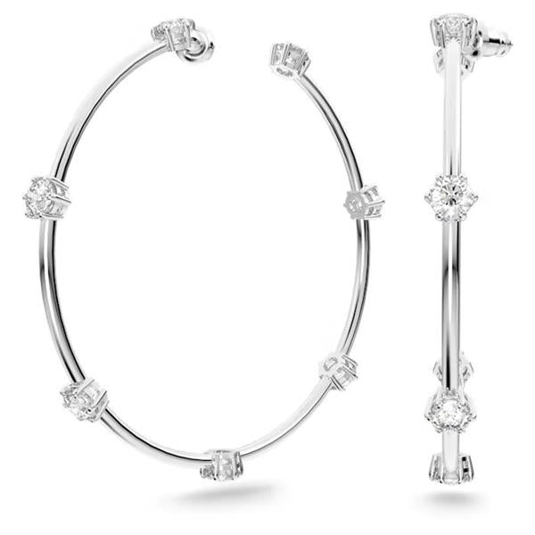 Swarovski Constella Crystal 55mm Hoop Earrings 5638698