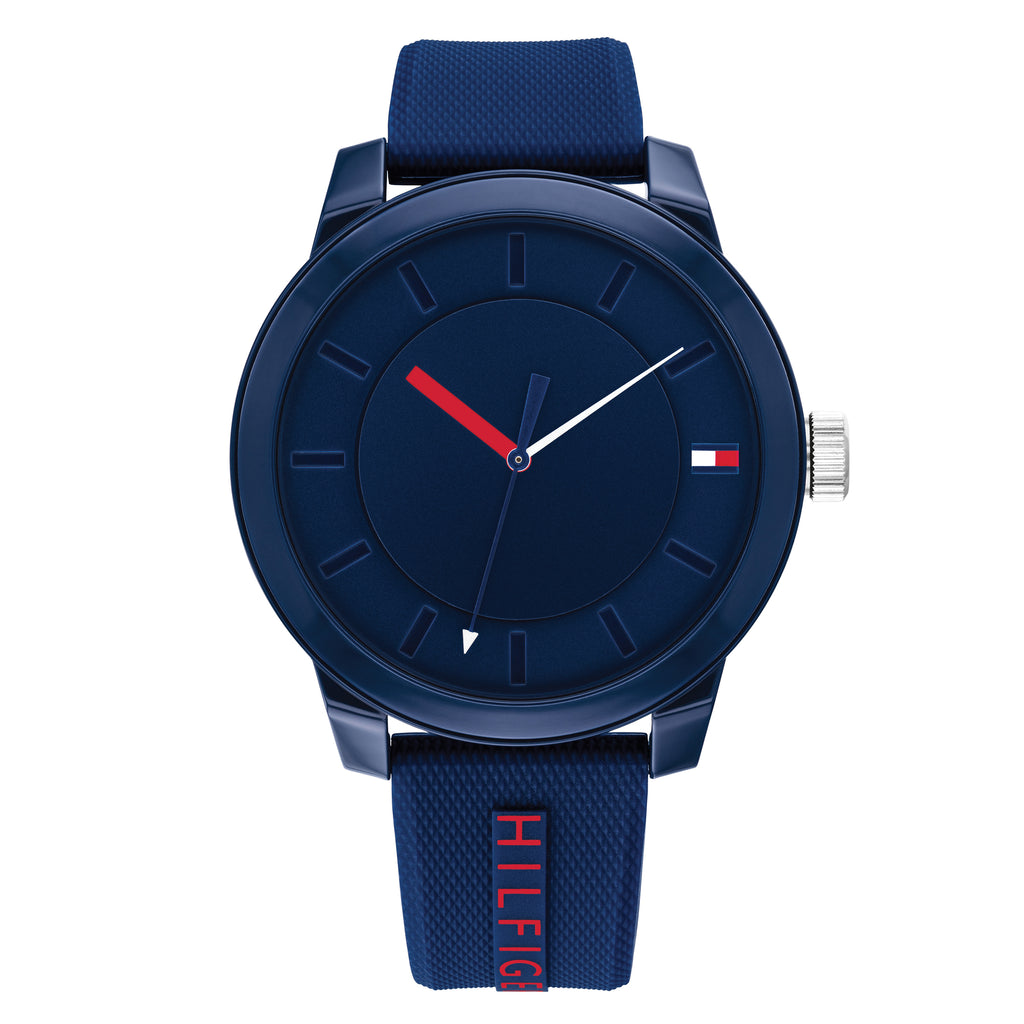 Tommy Hilfiger Denim Blue Silicone Men's Watch 1791745