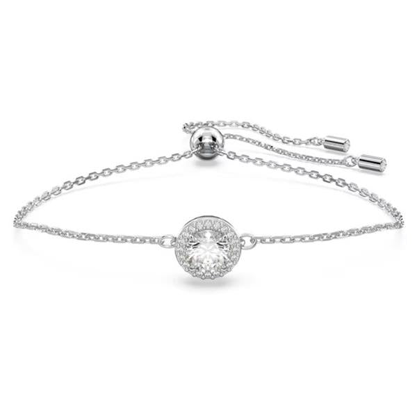 Swarovski 'Constella' Round Halo Pave Crystal Slider Bracele