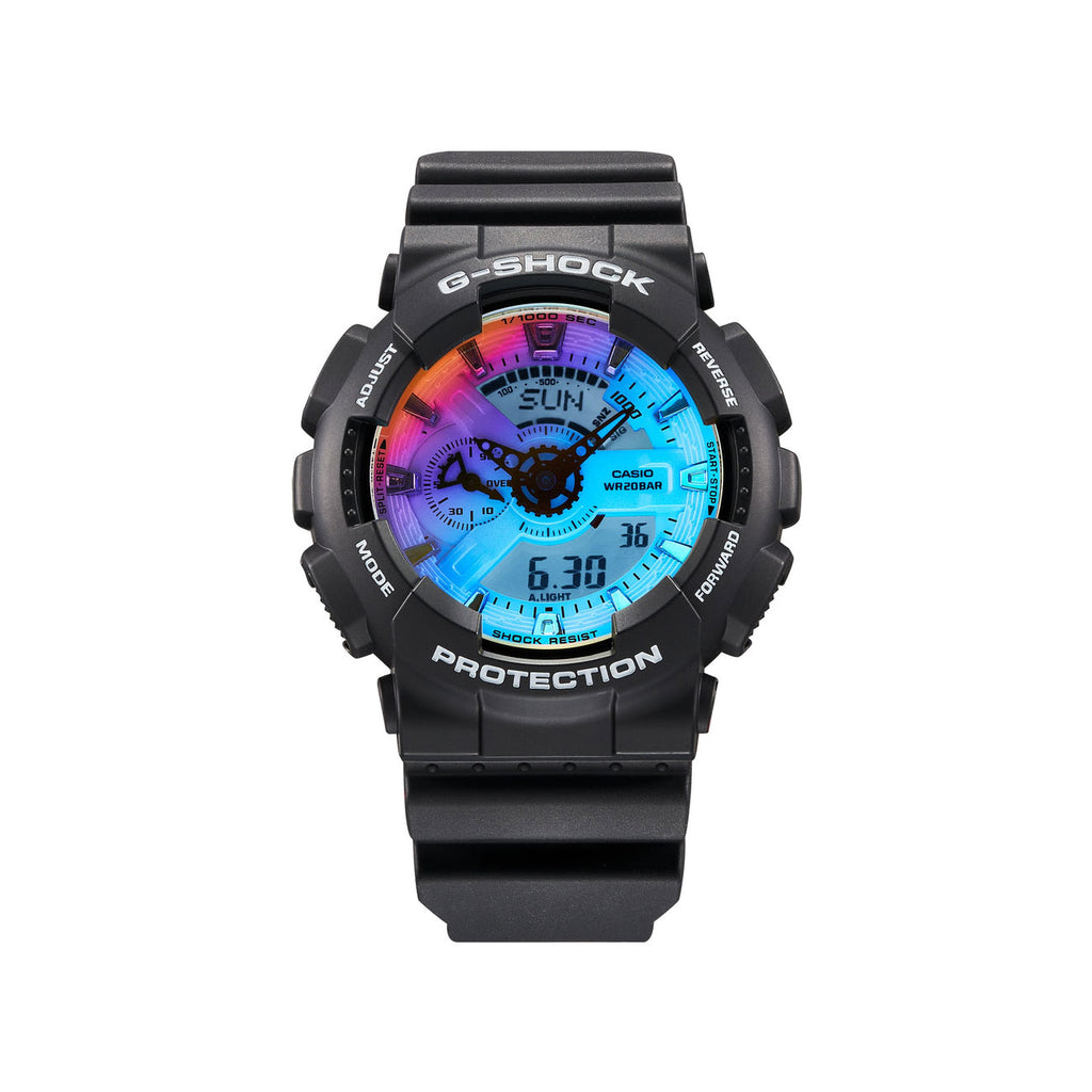 Casio G-Shock Iridescent Dial Analogue Digital Black Watch G