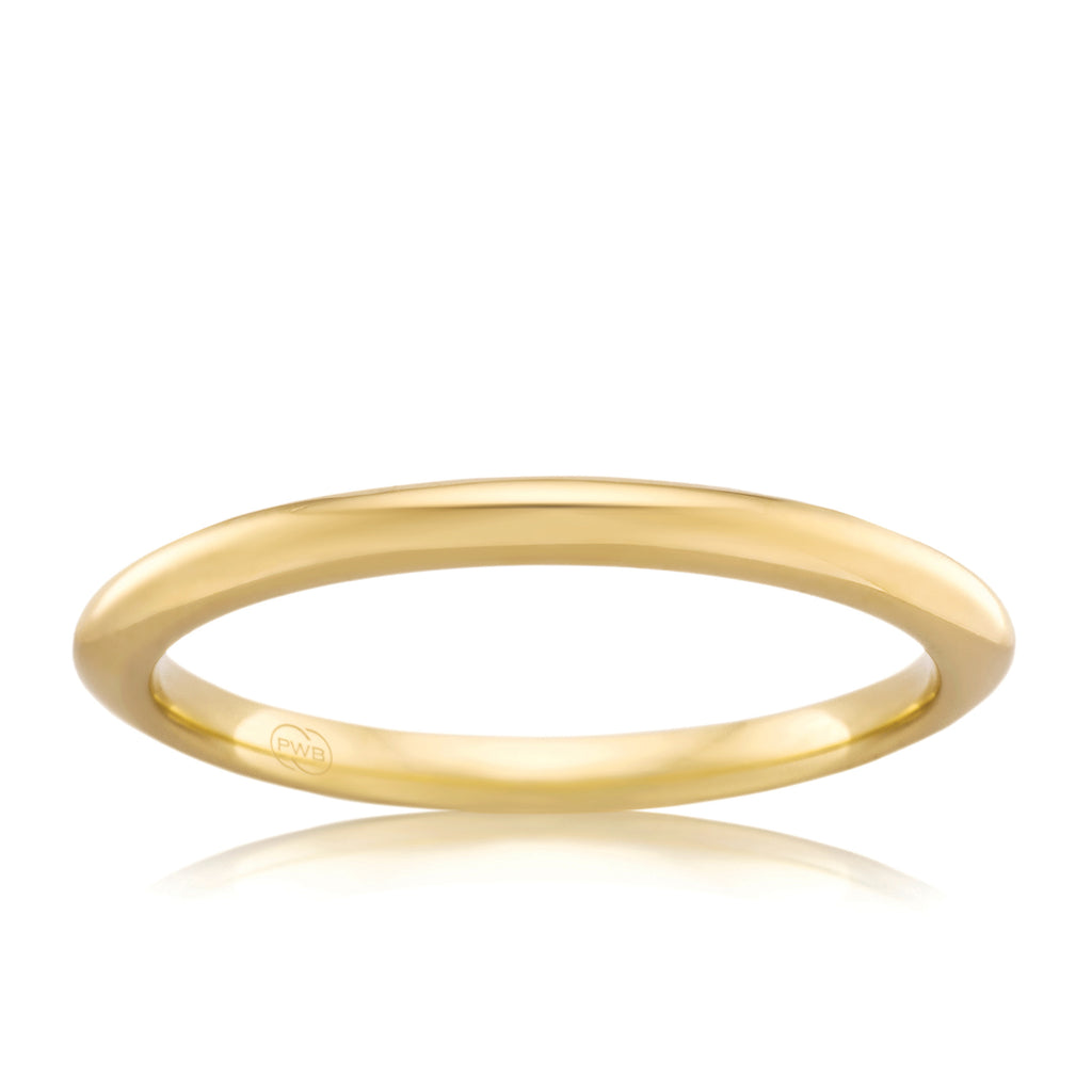 Peter W Beck 9ct Yellow Gold 2mm Bellini Profile Wedder BE2-