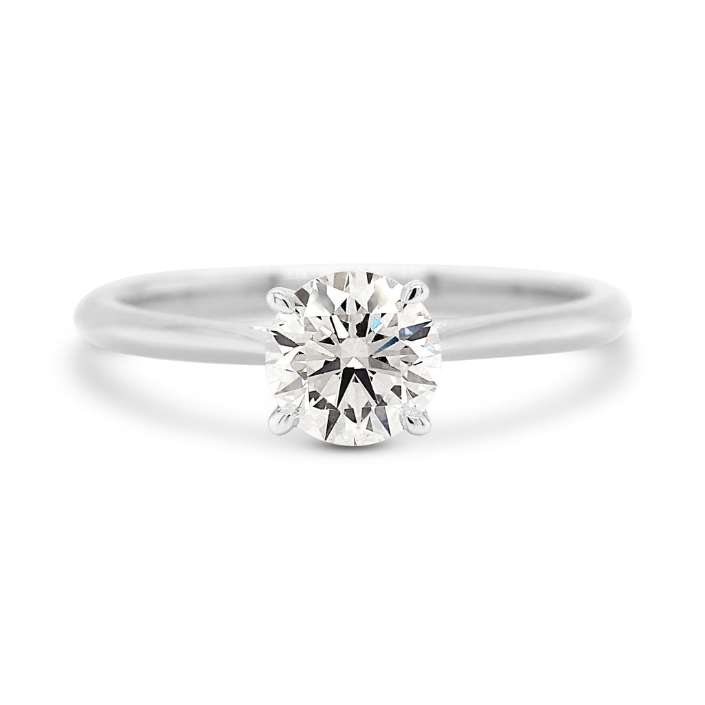 18ct White Gold 0.81CT Lab-Created Solitaire Diamond Ring