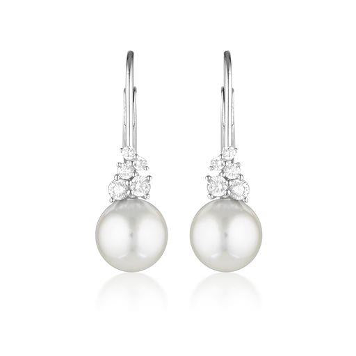 Georgini 'Governors' Sterling Silver Pearl Hook Earrings E10