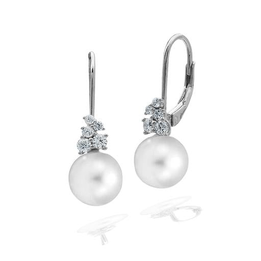 Georgini 'Governors' Sterling Silver Pearl Hook Earrings E10