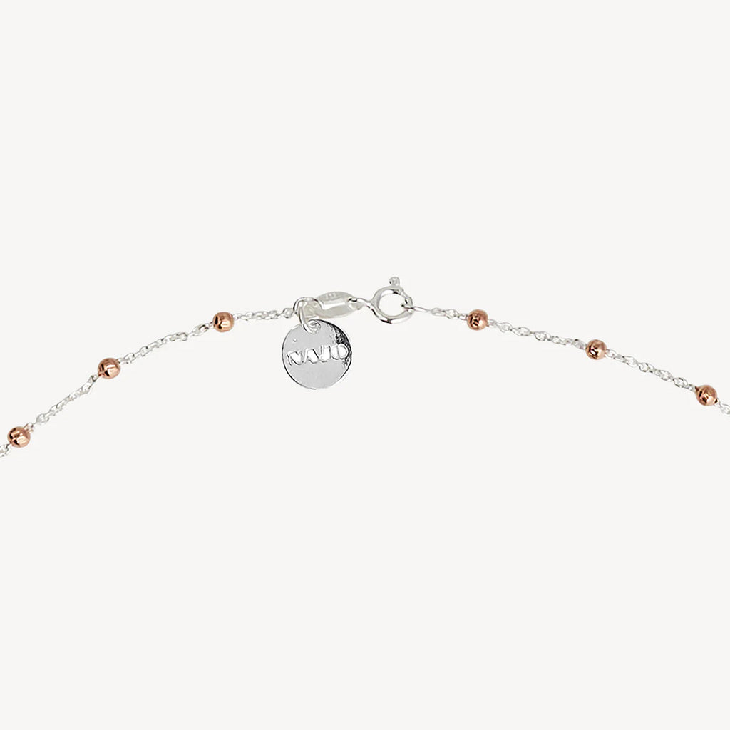 Najo 'Algonquin' Sterling Silver & Rose Tone 45cm Necklace N