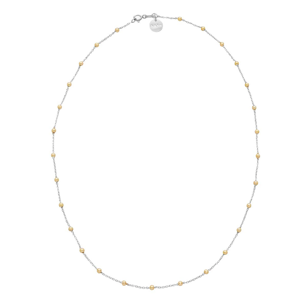 Najo 'Algonquin' Sterling Silver & Gold Tone 45cm Necklace N