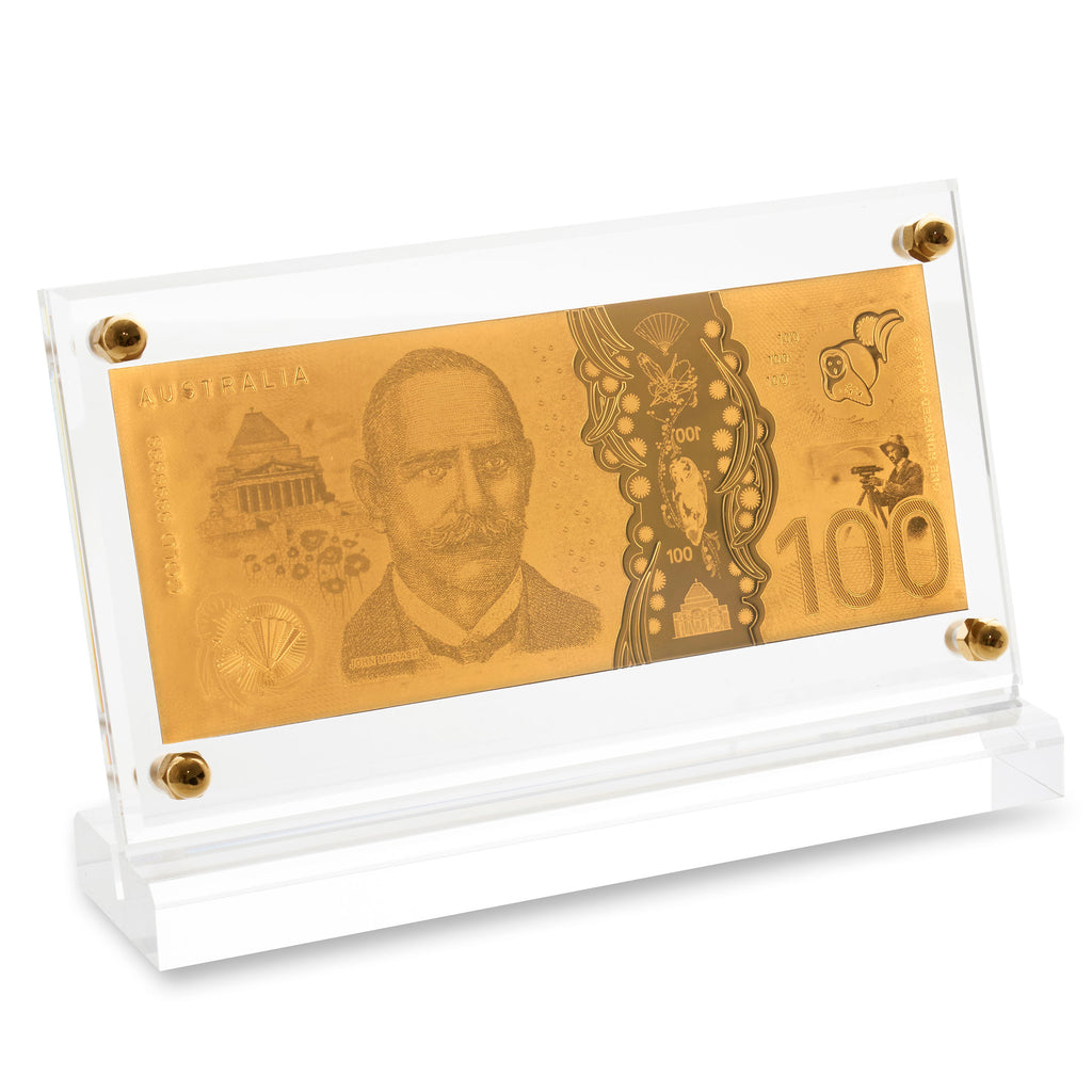 24ct Gold Australian Replica 2020 Edition $100 Note