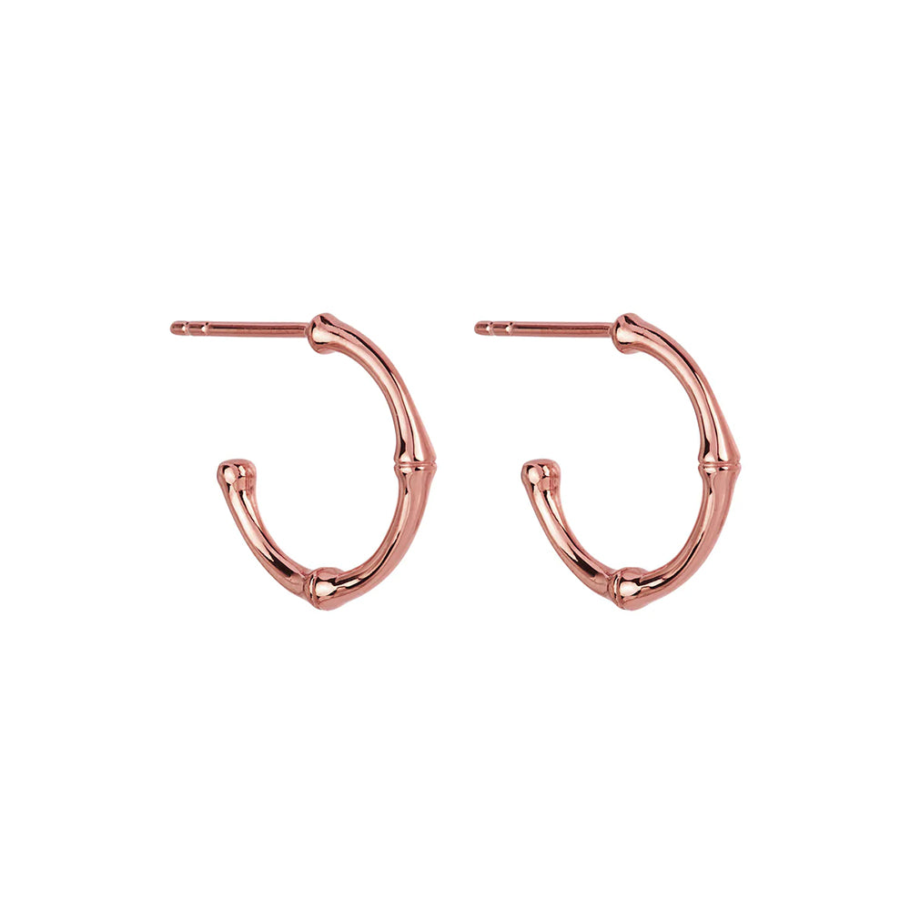 Najo Bamboo Small Stud 15mm Hoop Earring E6739