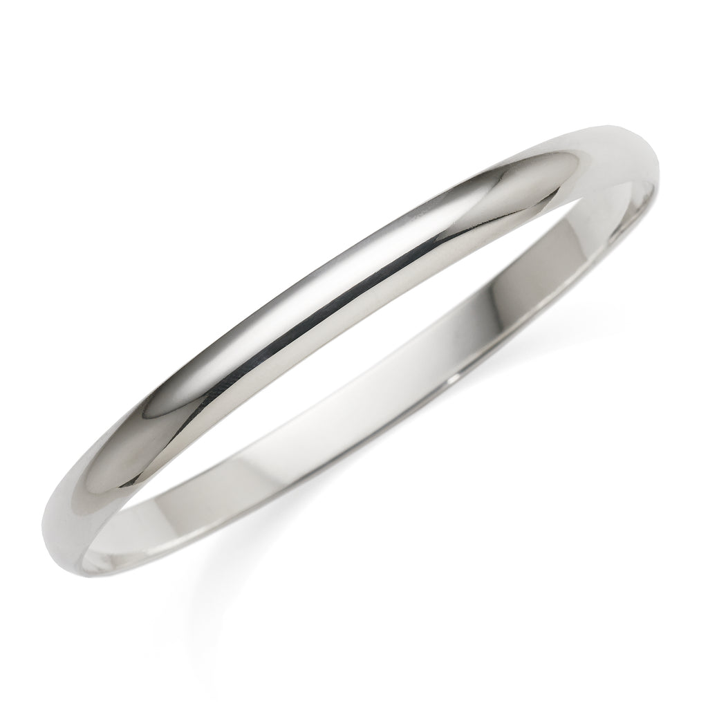 Sterling Silver Solid 65mm Bangle