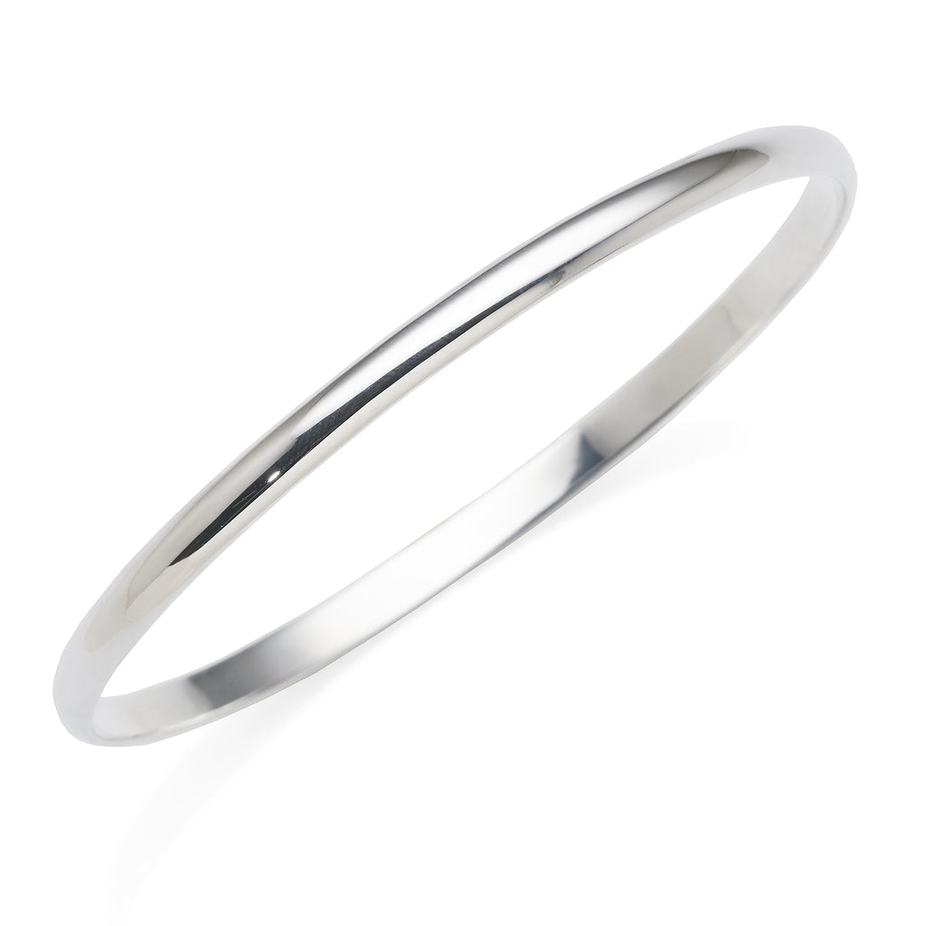 Sterling Silver Solid 63mm Golf Bangle