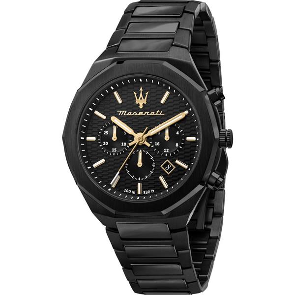 Maserati Stile 45mm Black Stainless Steel Watch R8873642005