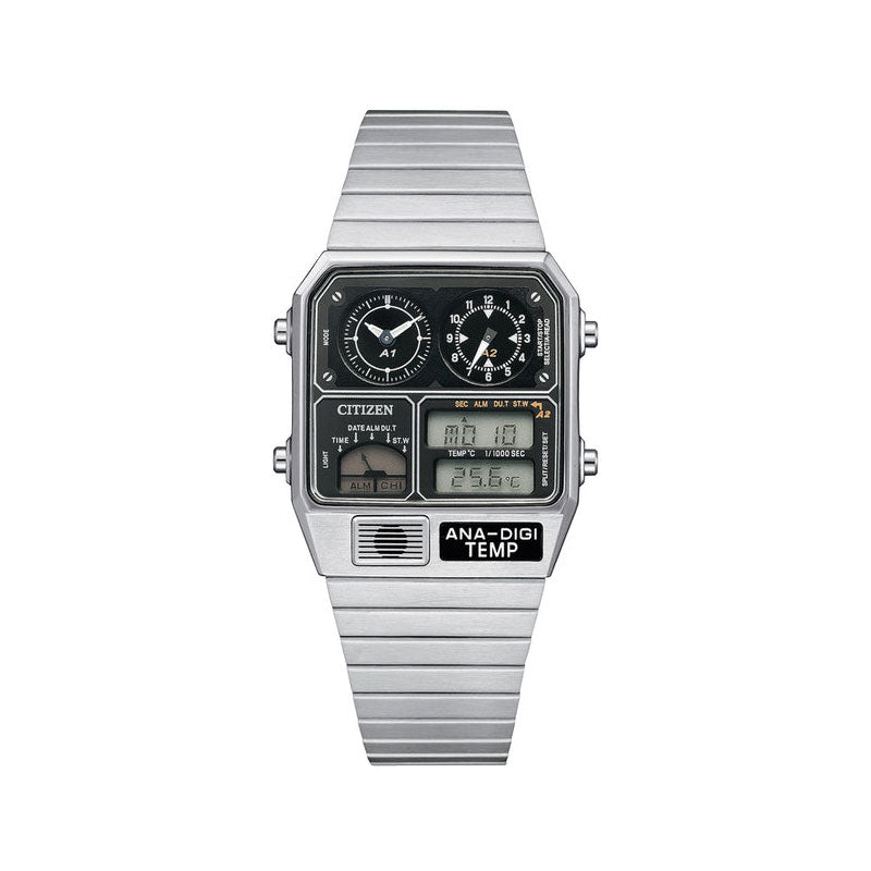 Citizen Retro Analogue Digital Chronograph Watch JG2101-78E