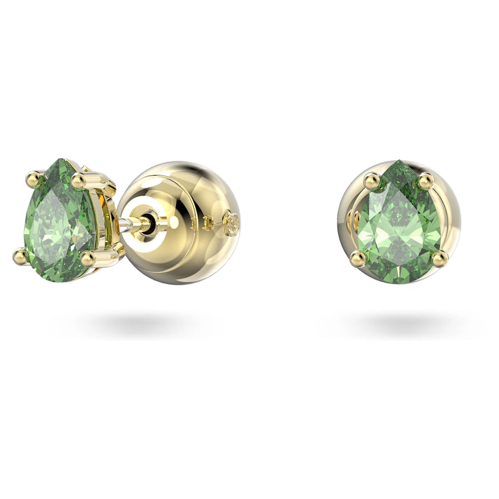 Swarovski 'Stilla' Green Pear Shape Stud Earrings 5639120