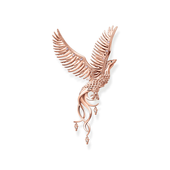 Thomas Sabo Rose Tone Cubic Zirconia Rising Phoenix Pendant