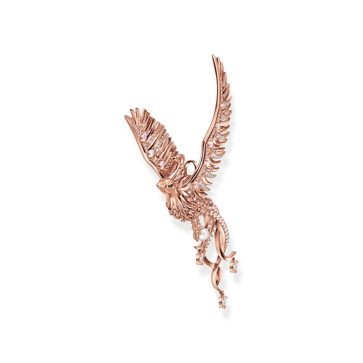 Thomas Sabo Rose Tone Cubic Zirconia Rising Phoenix Pendant