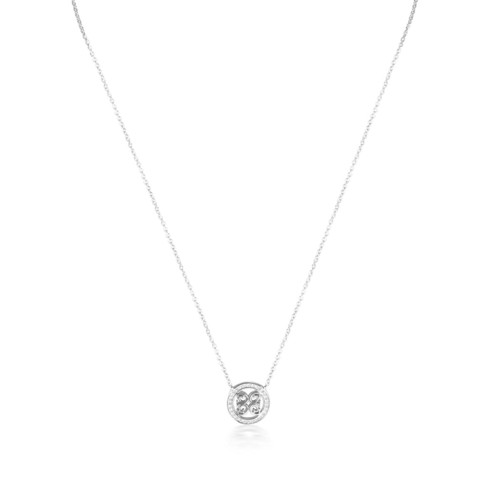 Georgini 'Signature Medalion' Silver Cubic Zirconia Pendant