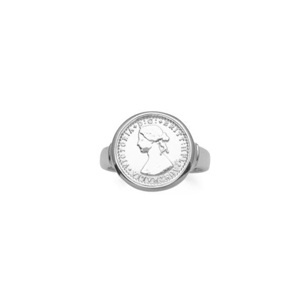 Von Treskow Sterling Silver Mini Coin Ring TTR01-S