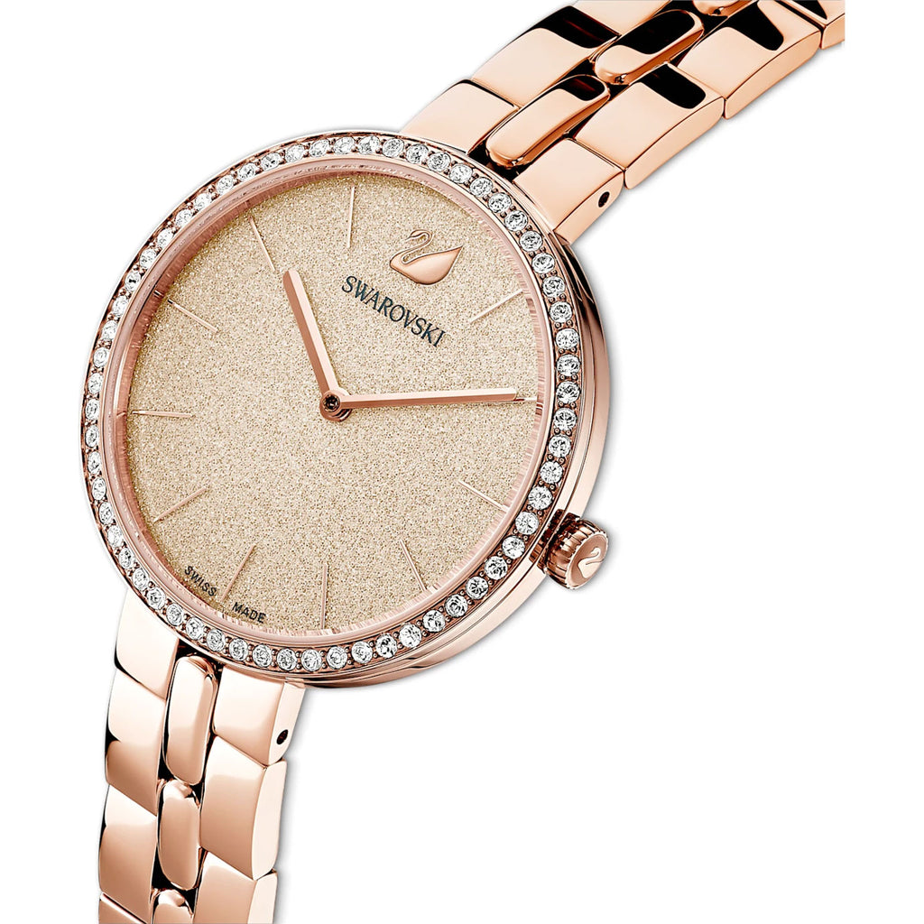 Swarovski 'Cosmopolitan' Rose Tone Crystal Dial Watch