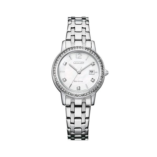 Citizen Drive Eco-Drive Crystal Mother Of Pearl Watch FE1180