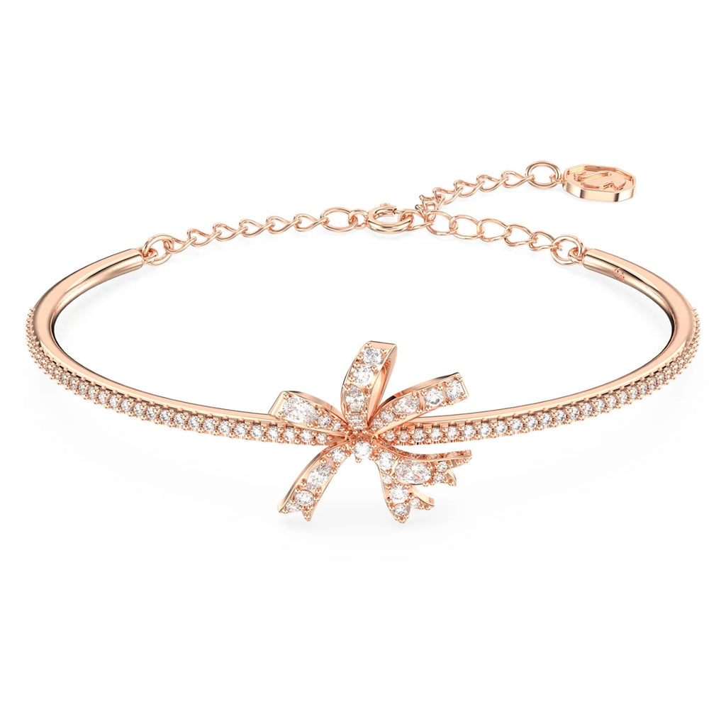 Swarovski Volta Rose Tone Bow Bangle 5647565