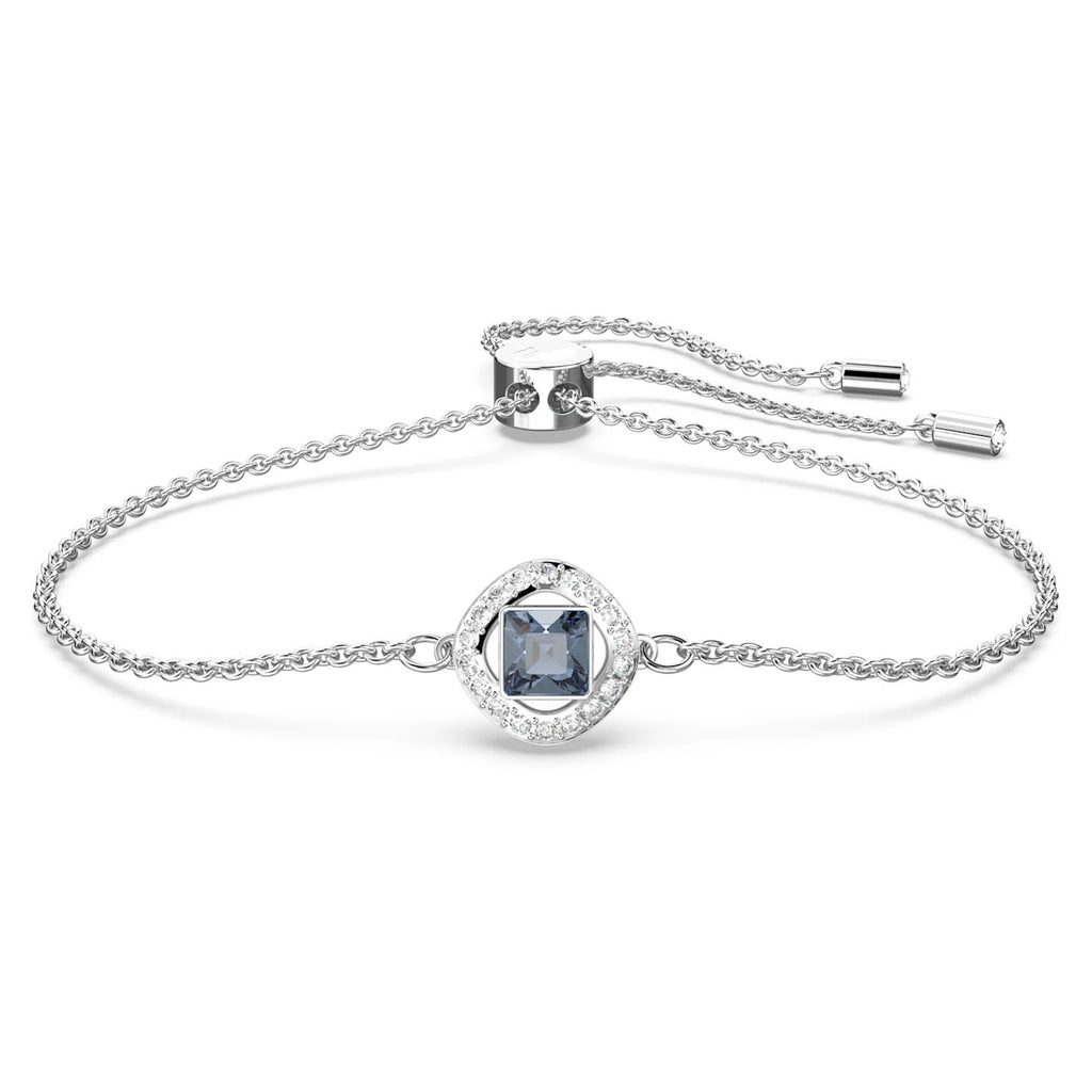 Swarovski 'Angelic' Blue Crystal Slider Adjustable Bracelet