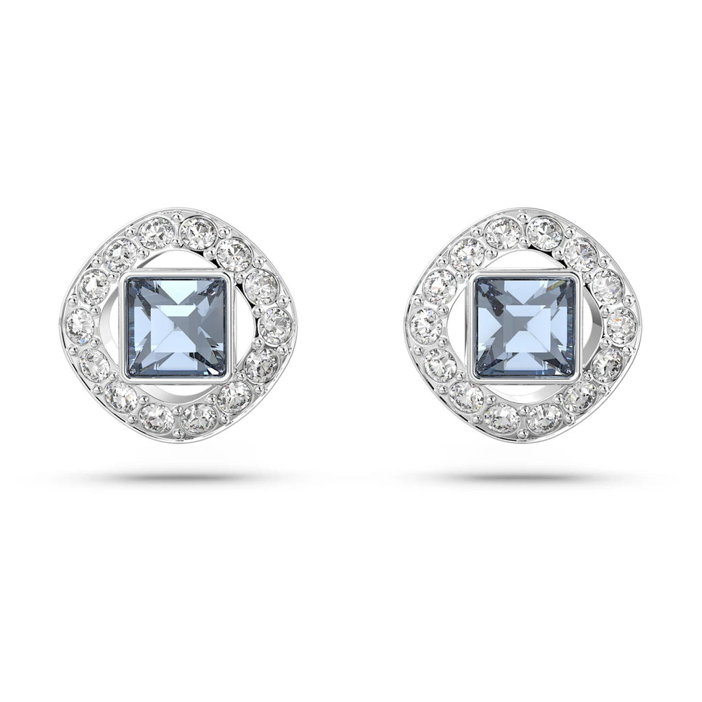 Swarovski 'Angelic' Square Blue Crystal Stud Earrings 566214