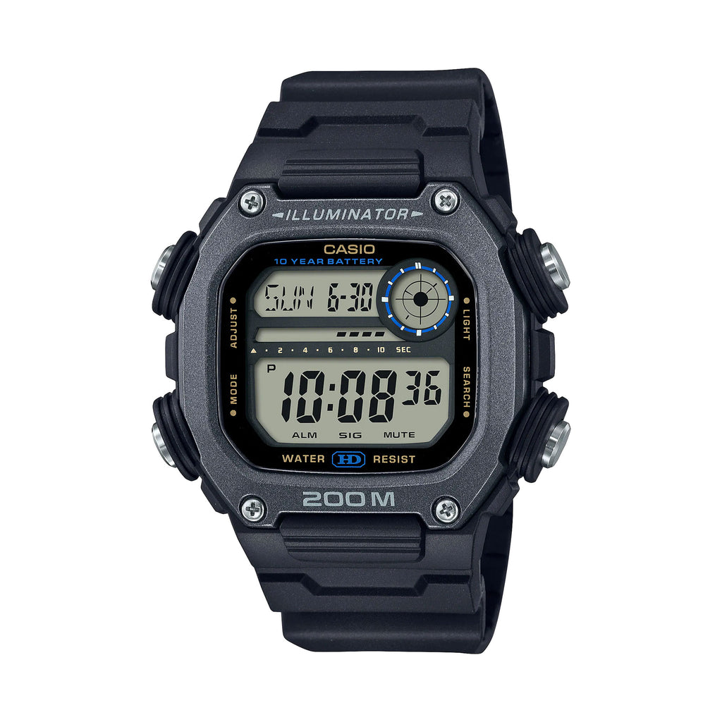 Casio Illuminator Black & Grey Digital Watch DW291HX-1A