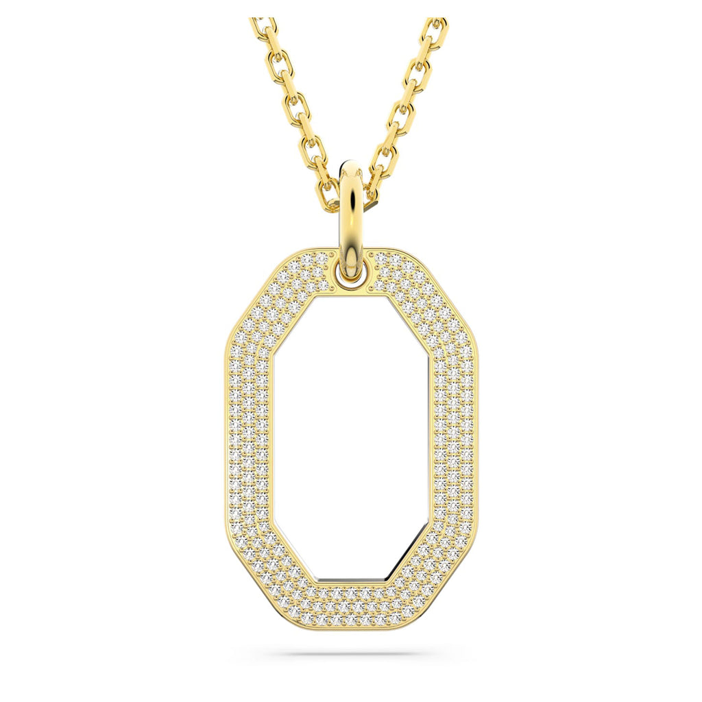 Swarovski Dextera Gold Tone Octagon Crystal 65-80cm Pendant