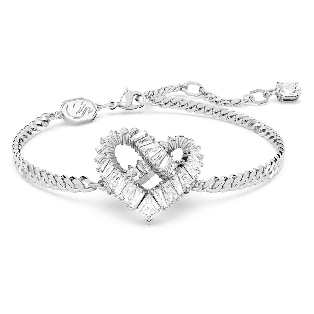 Swarovski Matrix White Crystal Woven Heart Bracelet 5648299