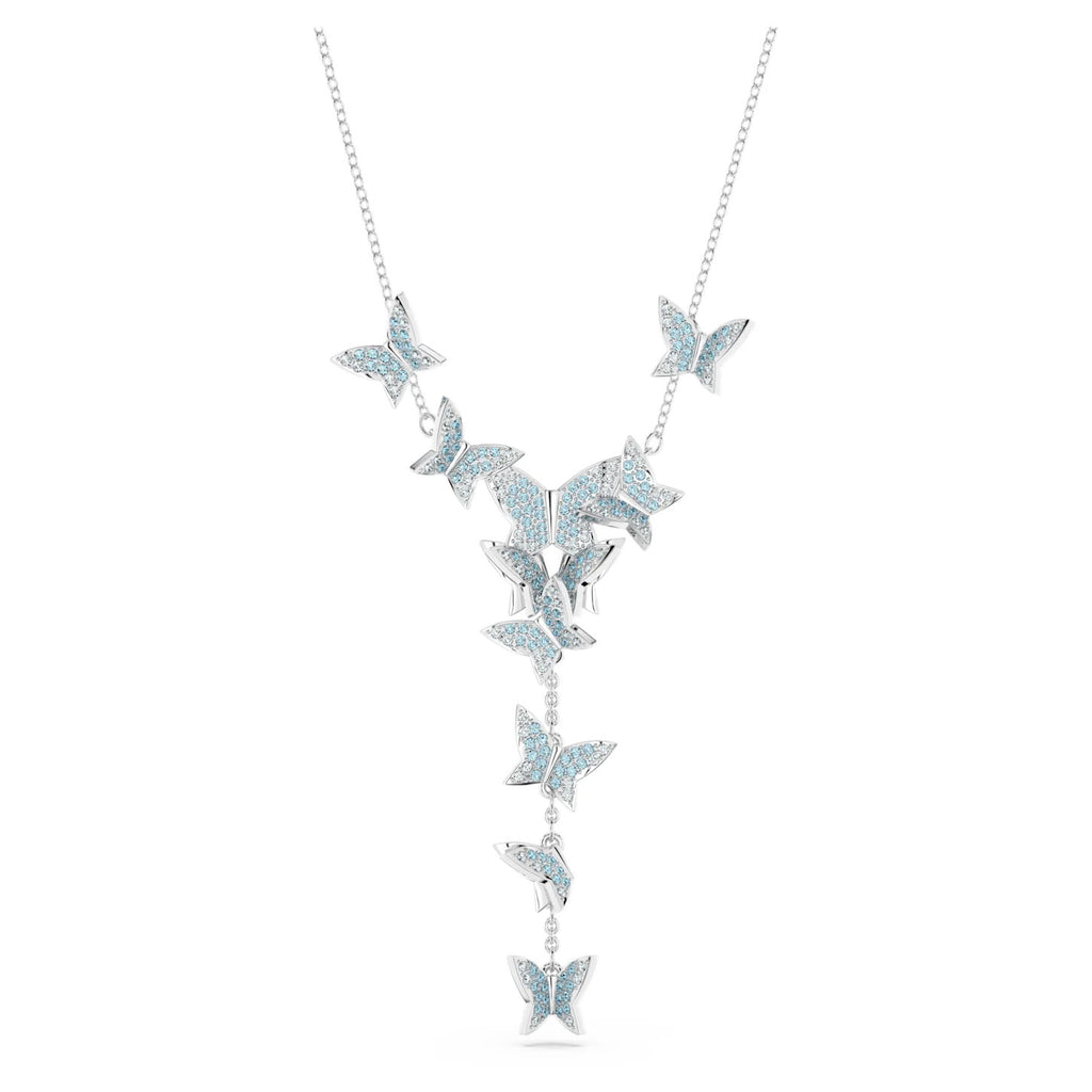 Swarovski Lilia 'Y' Blue Crystal Butterfly 38-43cm Necklet 5