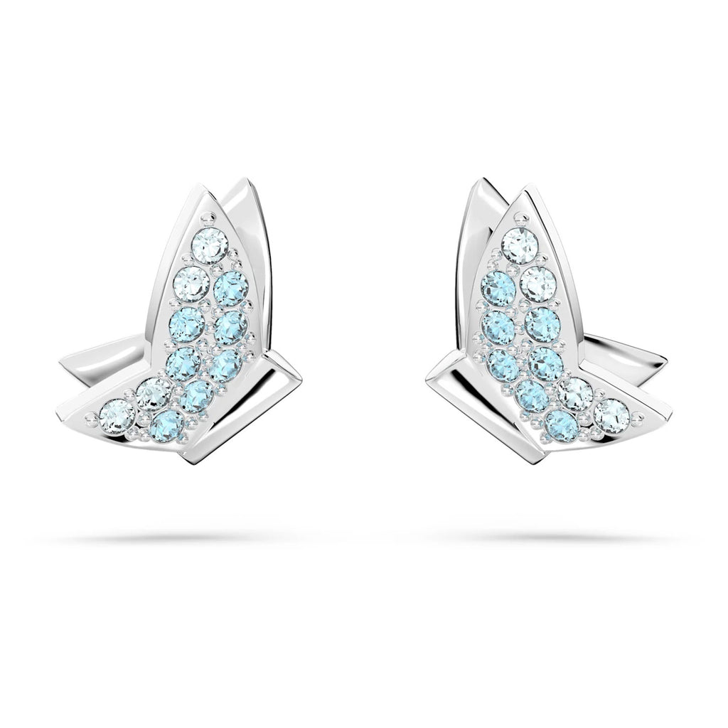 Swarovski 'Lilia' Blue Crystal Butterfly Stud Earrings 56621