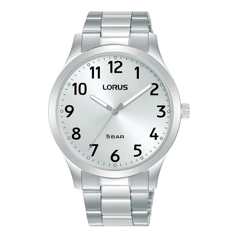 Lorus Stainless Steel Round Silver Dial Analogue Watch RRX97