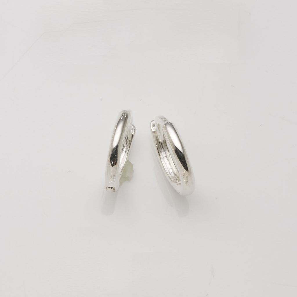 Sterling Silver 9mm Hinged Hoop Earrings