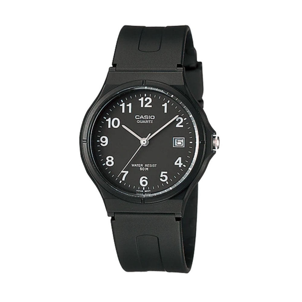 Casio Black Resin Analogue Watch MW59-1B