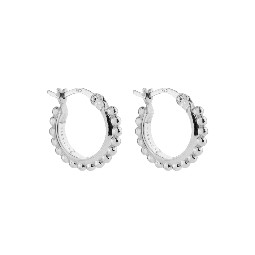 Najo 'Chia' Sterling Silver 15mm Hoop Earrings E6829