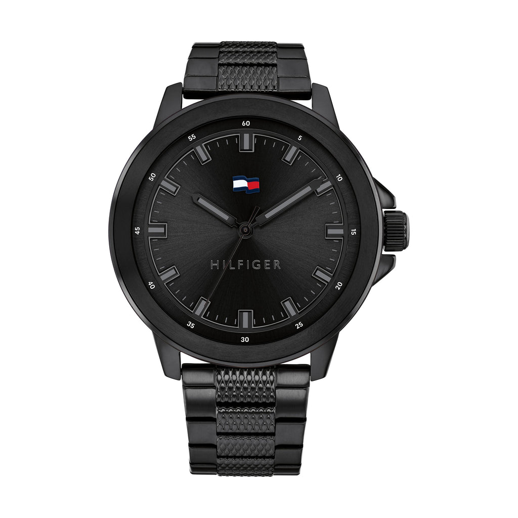 Tommy Hilfiger 'Nelson' Black Stainless Steel Watch 1792026
