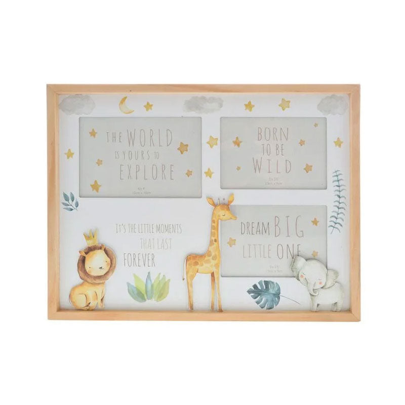 Little Moments Safari Collage Photo Frame 27x36cm