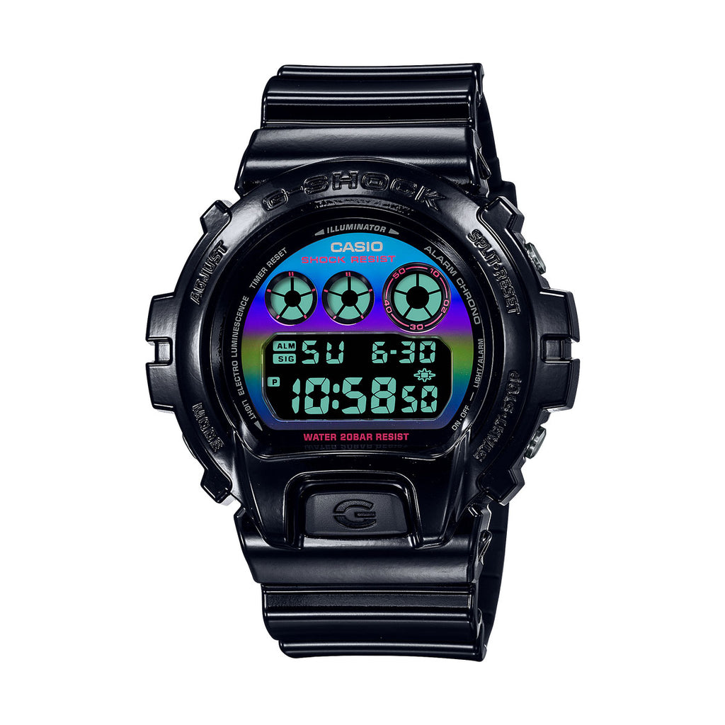 Casio G-Shock Virtual Rainbow Black Digital Watch DW6900RGB-