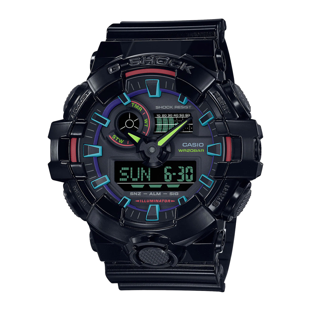 Casio G-Shock Virtual Gamers Rainbow Digital Watch GA700RGB-