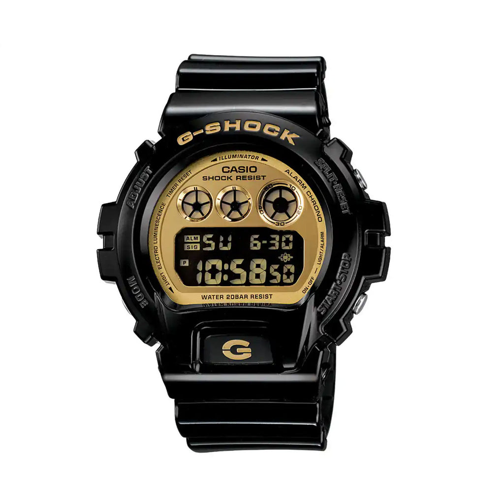 Casio G-Shock Black & Gold Digital Watch DW6900CB-1