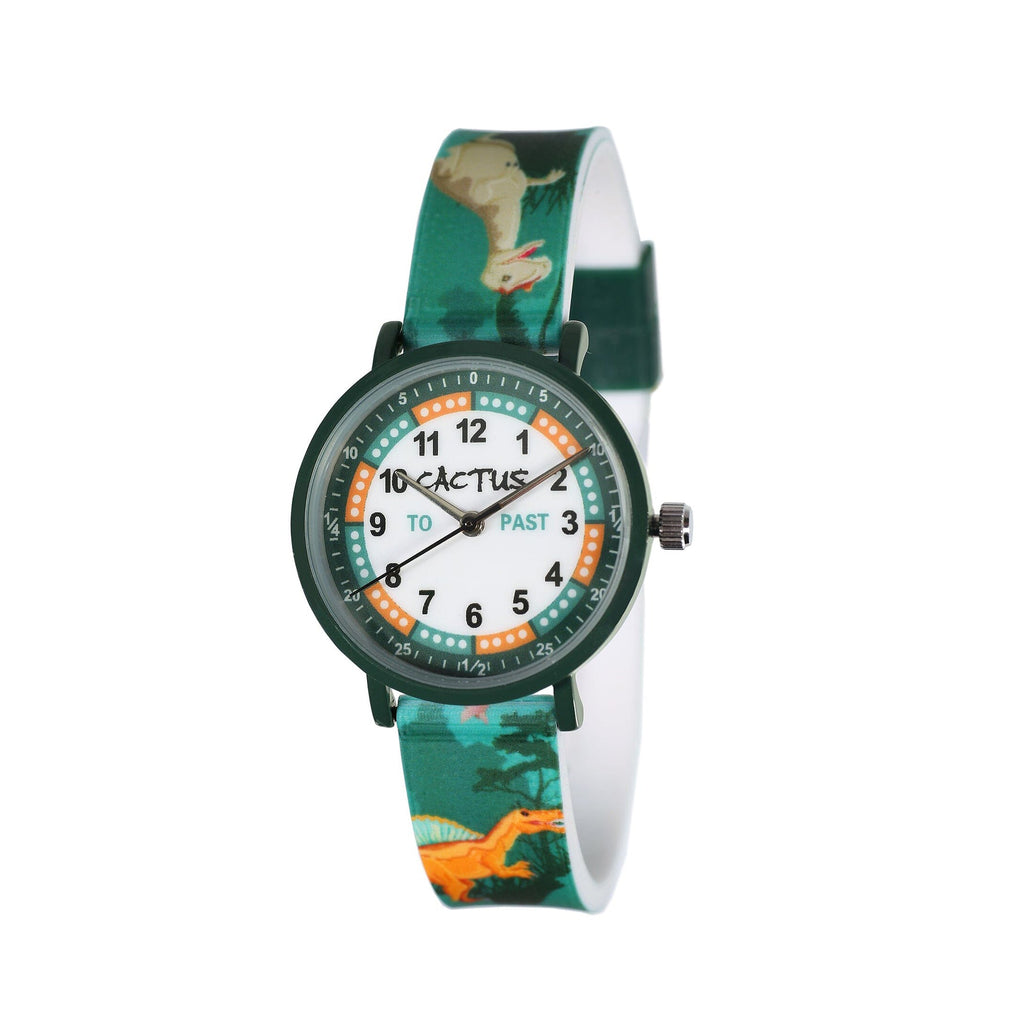 Cactus Green Dinosaur Time Teacher Watch CAC-143-M12