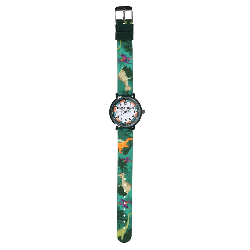 Cactus Green Dinosaur Time Teacher Watch CAC-143-M12