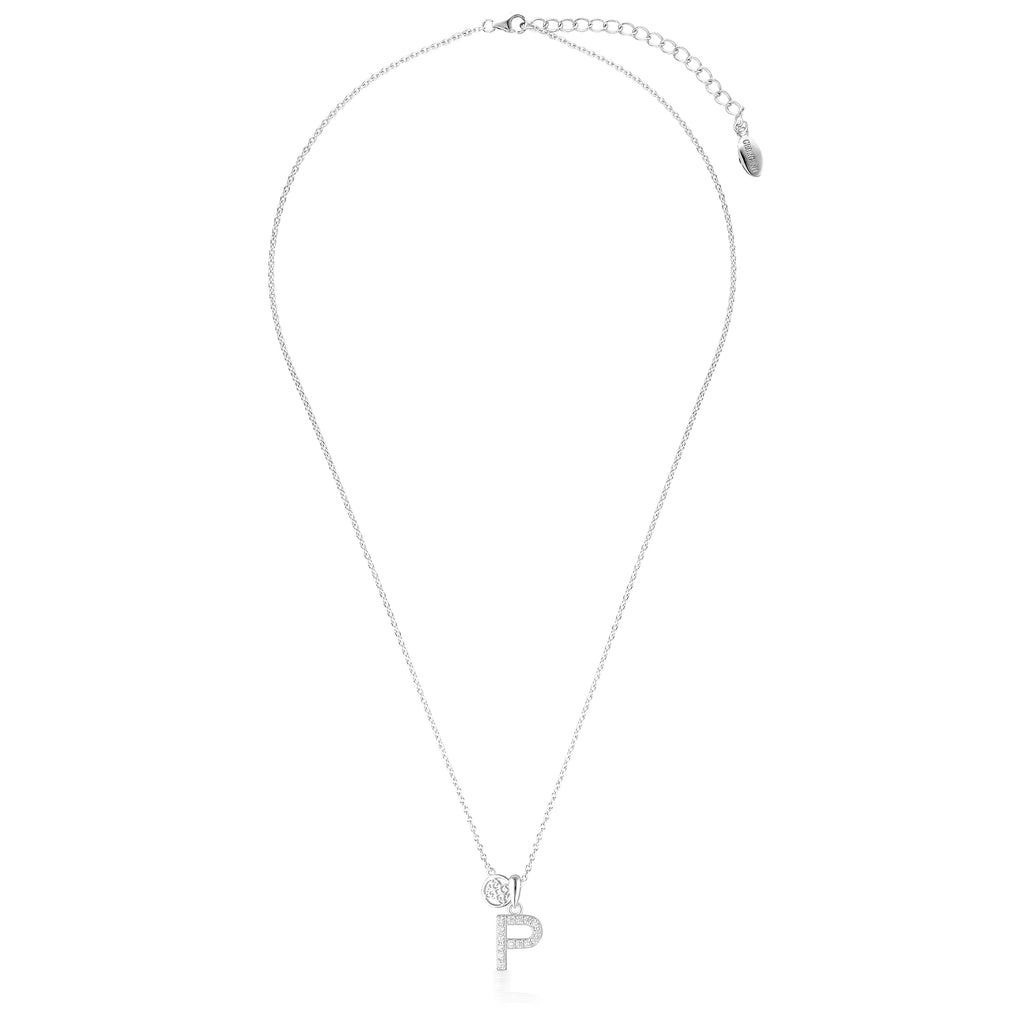 Georgini Sterling Silver Cubic Zirconia 'P' Initial Pendant