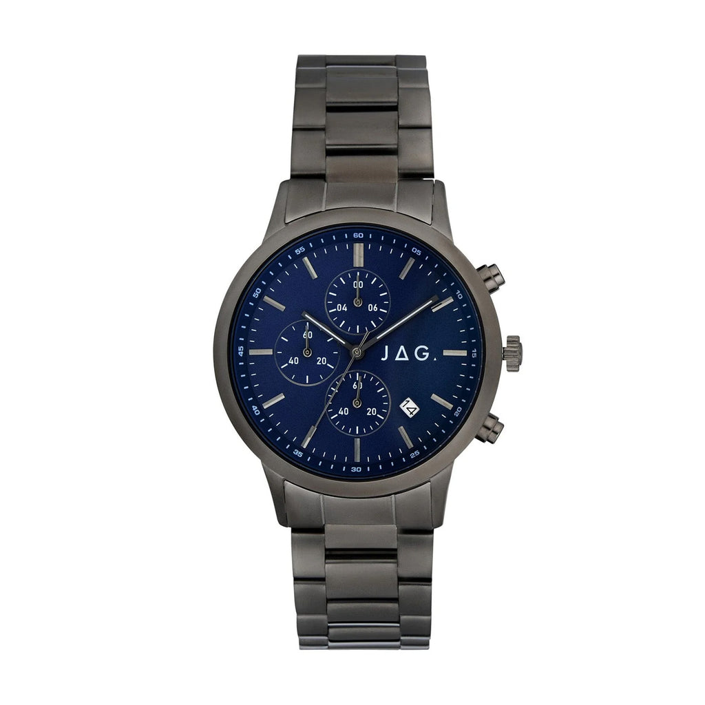 Jag Carlton Gunmetal Grey Stainless Steel Chronograph Watch