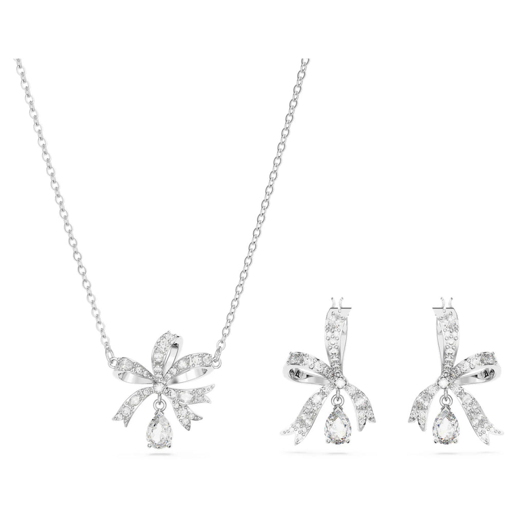 Swarovski Volta Rhodium Plated White Crystal Set 5660118